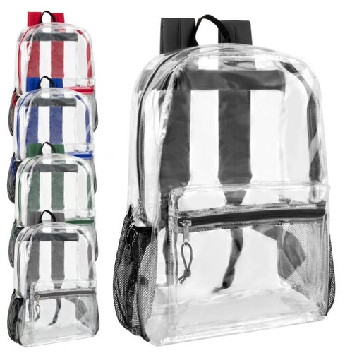 17 Inch Clear Backpack (24/Case)