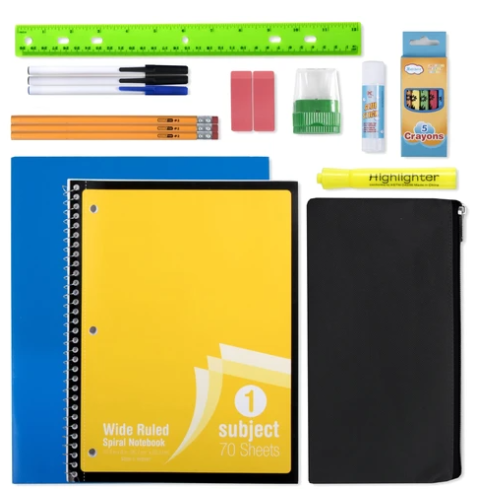 20 Piece School Supply Kit (24/Case)