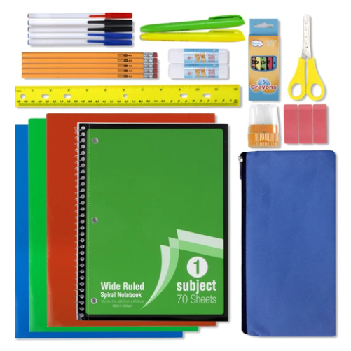 30 Piece School Supply Kit (12/Case)