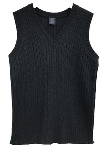 Unisex Kids Cable Knit Sweater Vest